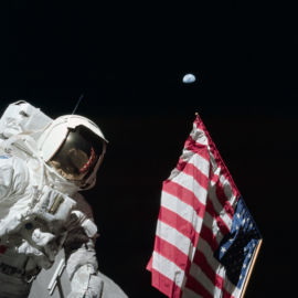 Apollo 17 astronaut Harrison Schmitt, who was also a scientist